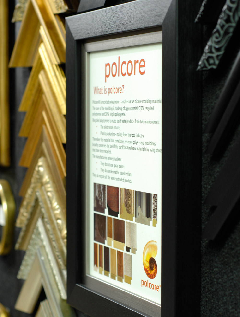 Polecore mouldings